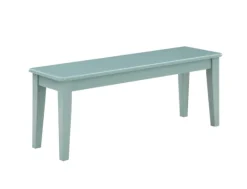 Kirkland's Home Turquoise Wood Classic Farmhouse Bench- Benches & Ottomans