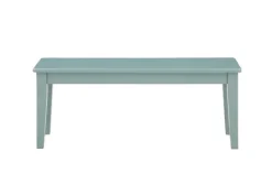 Kirkland's Home Turquoise Wood Classic Farmhouse Bench- Benches & Ottomans