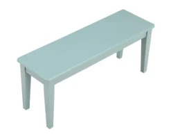 Kirkland's Home Turquoise Wood Classic Farmhouse Bench- Benches & Ottomans