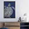 Kirkland's Home Turtle Sea Creature Framed Art Print- Framed Art