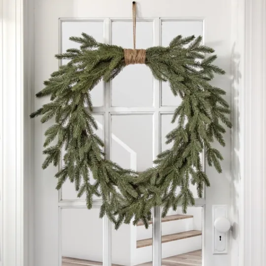 Kirkland's Home Twine Bound Fir Branch Wreath- Wreaths