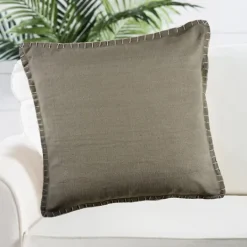 Kirkland's Home Twine Embroidered Edge Pillow, 24 In.- Pillows