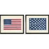 Kirkland's Home Two Flags Framed Art Prints, Set Of 2- Framed Art