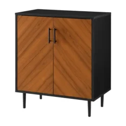 Kirkland's Home Two Tone Chevron Cabinet- Cabinets & Sideboards