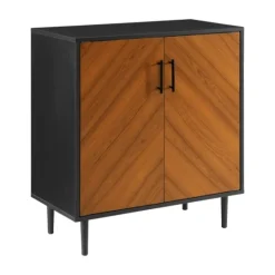 Kirkland's Home Two Tone Chevron Cabinet- Cabinets & Sideboards