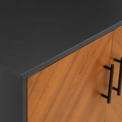 Kirkland's Home Two Tone Chevron Cabinet- Cabinets & Sideboards