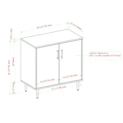 Kirkland's Home Two Tone Chevron Cabinet- Cabinets & Sideboards