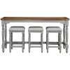 Kirkland's Home Two Tone Wood 4-Pc. Counter Table & Stool Set- Dining Sets
