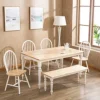 Kirkland's Home Two Toned Wood Farmhouse Dining Table- Dining Tables