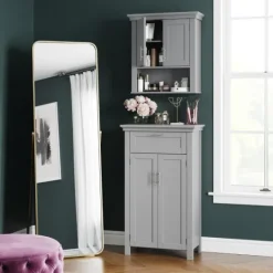 Kirkland's Home Two-Door Top Shelf Cabinet- Cabinets & Sideboards