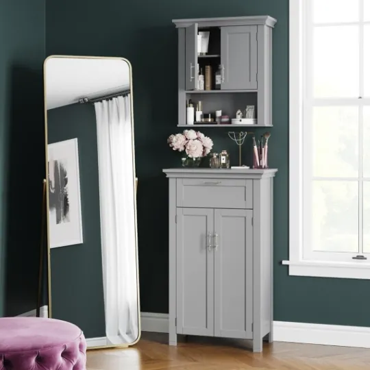 Kirkland's Home Two-Door Top Shelf Cabinet- Cabinets & Sideboards