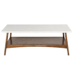 Kirkland's Home Two-Tone Ava Mid-Century Modern Coffee Table- Coffee Tables