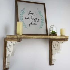 Kirkland's Home Two-Tone Corbel Shelf Brackets, Set Of 2- Shelves