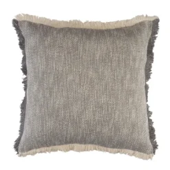 Kirkland's Home Two-Tone Gray Woven Accent Pillow- Pillows