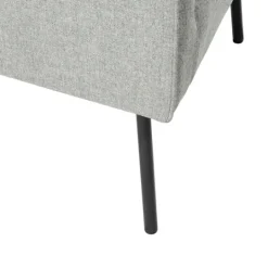 Kirkland's Home Upholstered Black Legs Accent Chair- Accent Chairs
