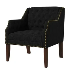 Kirkland's Home Upholstered Button Tufted Accent Chair- Accent Chairs