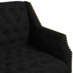Kirkland's Home Upholstered Button Tufted Accent Chair- Accent Chairs