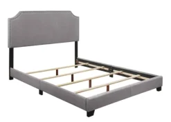 Kirkland's Home Upholstered Channing King Bed- Beds & Headboards
