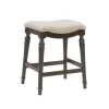Kirkland's Home Upholstered Curved Seat Counter Stool- Bar Stools & Counter Height Stools
