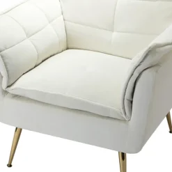 Kirkland's Home Upholstered Flange Accent Chair- Accent Chairs