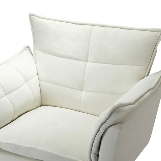 Kirkland's Home Upholstered Flange Accent Chair- Accent Chairs