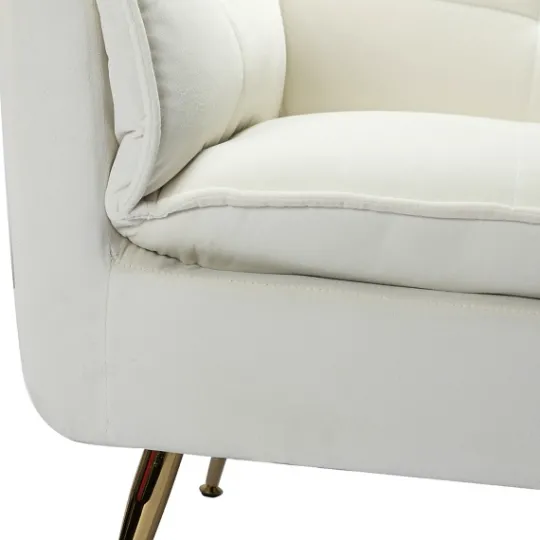 Kirkland's Home Upholstered Flange Accent Chair- Accent Chairs