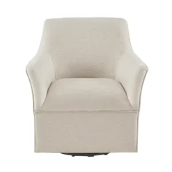 Kirkland's Home Upholstered Flared Arm Swivel Accent Chair- Accent Chairs