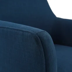 Kirkland's Home Upholstered Flared Arm Swivel Accent Chair- Accent Chairs