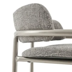 Kirkland's Home Upholstered Low Back Counter Stool- Bar Stools & Counter Height Stools