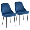 Kirkland's Home Upholstered Metal Dining Chairs, Set Of 2- Dining Chairs