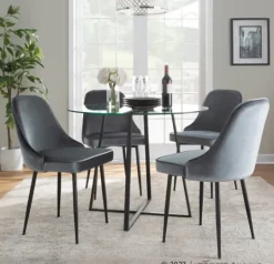 Kirkland's Home Upholstered Metal Dining Chairs, Set Of 2- Dining Chairs