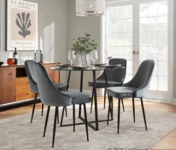 Kirkland's Home Upholstered Metal Dining Chairs, Set Of 2- Dining Chairs