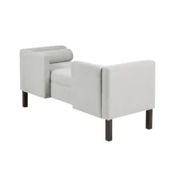 Kirkland's Home Upholstered Modern Split Back Bench- Benches & Ottomans