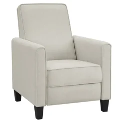 Kirkland's Home Upholstered Slim Push-Back Recliner- Accent Chairs