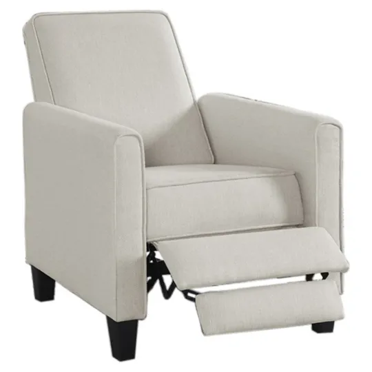 Kirkland's Home Upholstered Slim Push-Back Recliner- Accent Chairs
