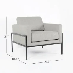 Kirkland's Home Upholstered Square Accent Chair- Accent Chairs