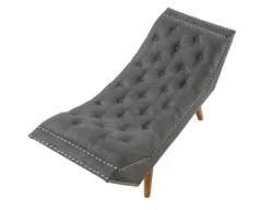 Kirkland's Home Upholstered Tufted Button Curved Bench- Benches & Ottomans