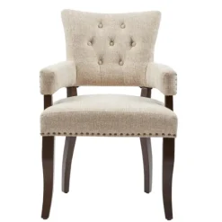 Kirkland's Home Upholstered Tufted Dining Chairs, Set Of 2- Dining Chairs
