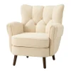 Kirkland's Home Upholstered Tufted Wingback Accent Chair- Accent Chairs