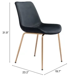 Kirkland's Home Upholstered Velvet Dining Chairs, Set Of 2- Dining Chairs