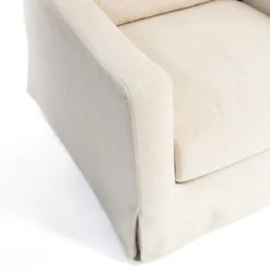 Kirkland's Home Upholstered Weekend Swivel Accent Chair- Accent Chairs