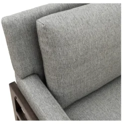 Kirkland's Home Upholstered Wood Trim Accent Chair- Accent Chairs