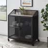 Kirkland's Home Urban Mesh Door Rolling Bar Cabinet- Cabinets & Sideboards
