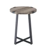 Kirkland's Home Urban Rustic Round Accent Table- Accent & End Tables