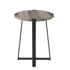Kirkland's Home Urban Rustic Round Accent Table- Accent & End Tables