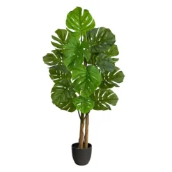 Kirkland's Home Uv-Resistant Monstera Plant In Nursery Planter- Trees & Topiaries