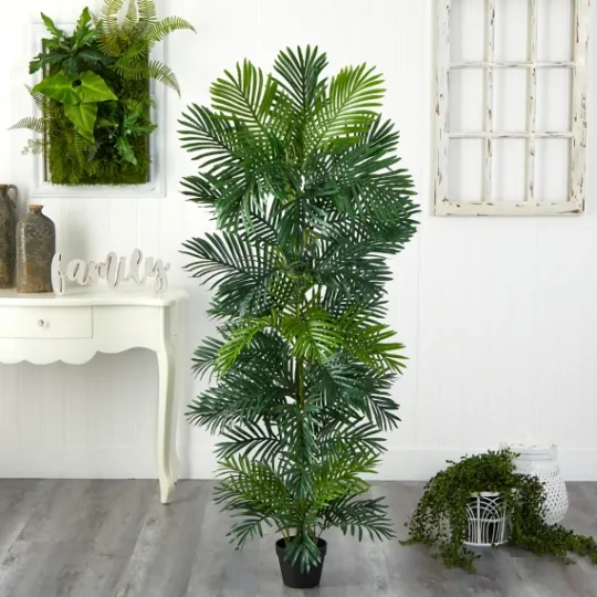 Kirkland's Home Uv-Safe Areca Palm Tree In Nursery Planter, 70 In.- Trees & Topiaries