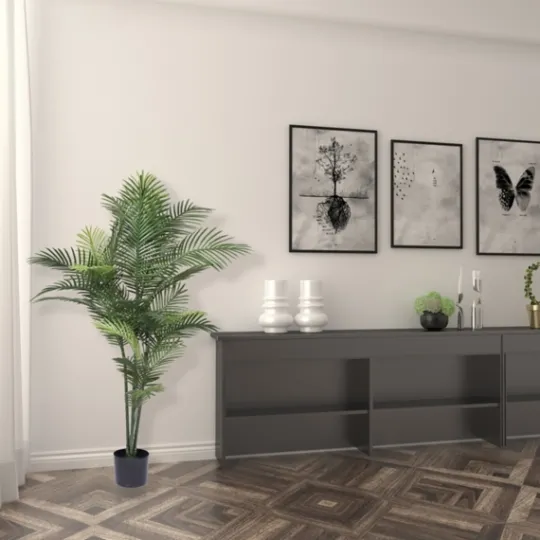 Kirkland's Home Uv-Safe Robellini Palm Tree In Nursery Planter- Trees & Topiaries