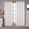 Kirkland's Home Vanilla Sateen Curtain Panel Set, 96 In.- Curtains & Drapes