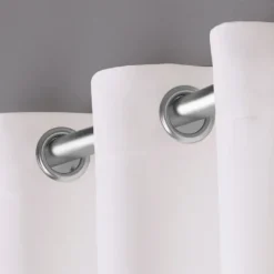 Kirkland's Home Vanilla Sateen Curtain Panel Set, 84 In.- Curtains & Drapes